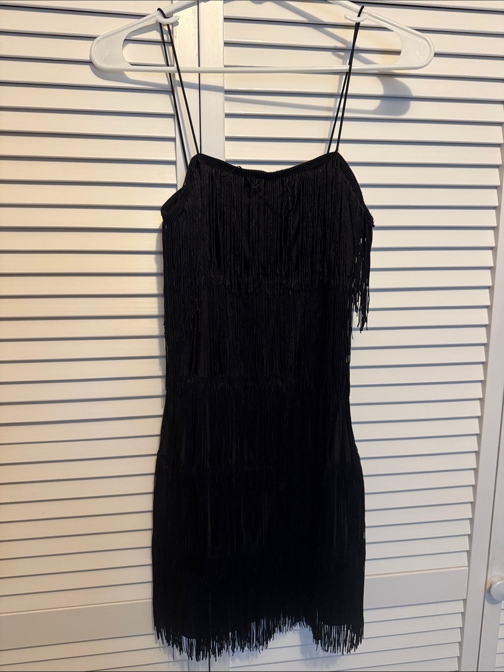 Sincerely Jules Black Fringe Mini Dress